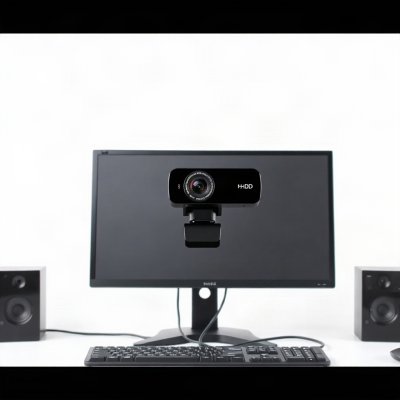Webcam Full HD 1080p com Microfone Duplo