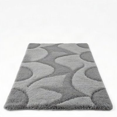 Tapete Sala Geométrico 150×200 — Cinza